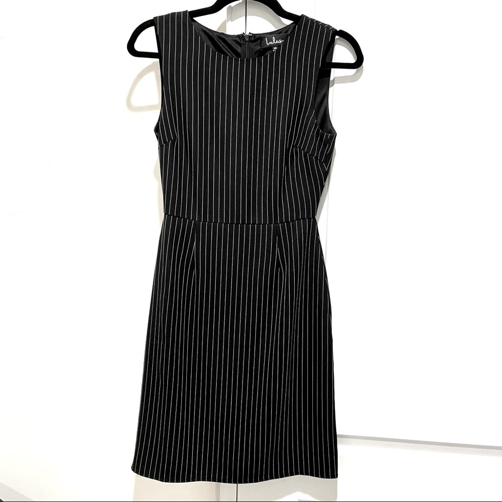 Lulu’s Black Stripe dress Business